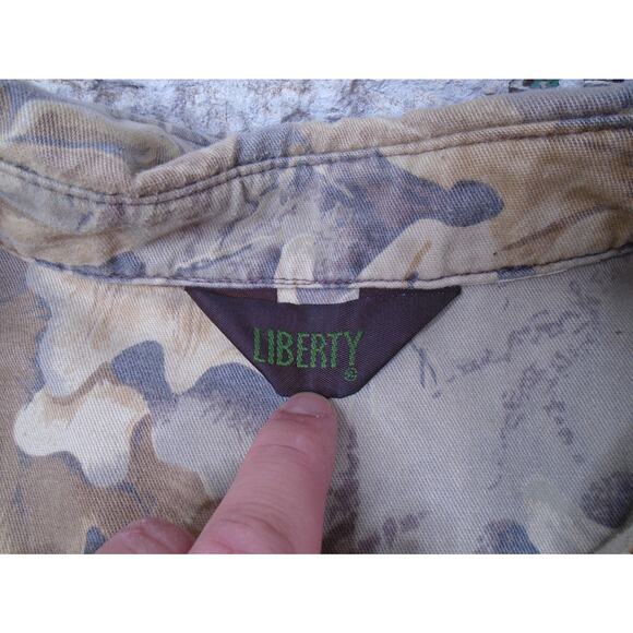 Vintage Liberty Realtree Camouflage Mens Size XXL Camo Button Up Hunting Shirt - Picture 7 of 13